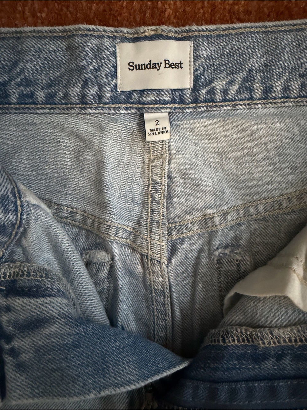 Aritzia Sunday Best Jeans - Light Wash - Picture 4 of 4